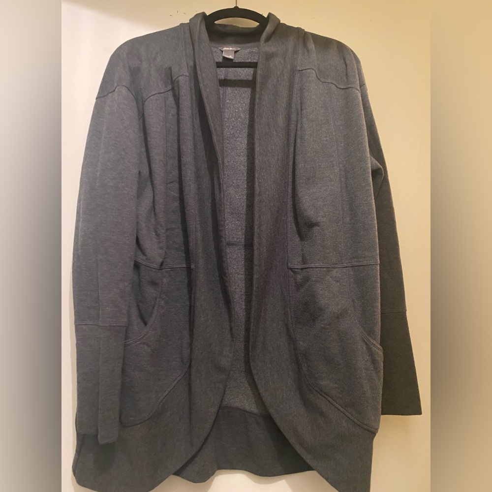 Eddie Bauer Women’s wrap sweatshirt cardigan. Worn maybe twice. Smoke free home.
